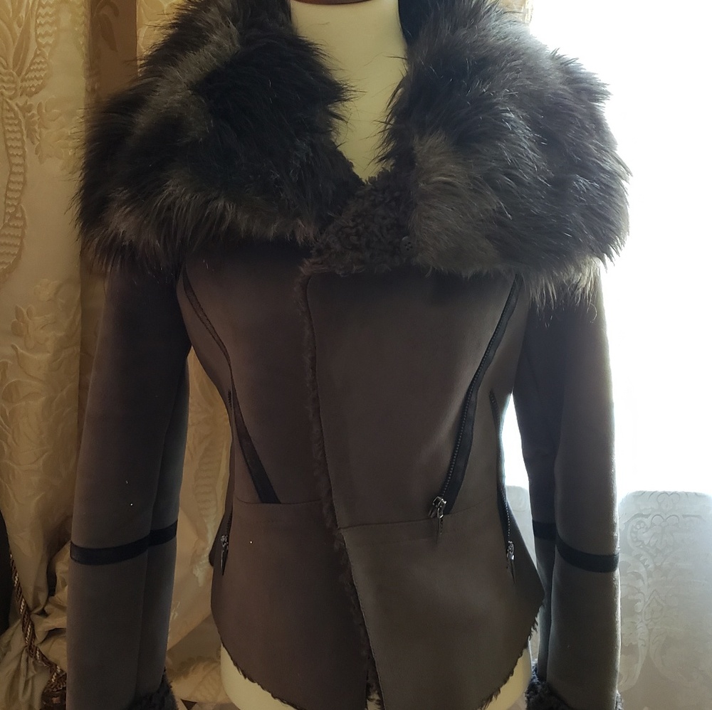 Foux shearling coat